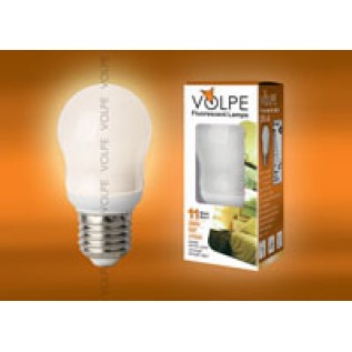 CFL-G 45 220-240V 11W E27 2700K Лампа энергосберегающая VOLPE. Картонная упаковка.
