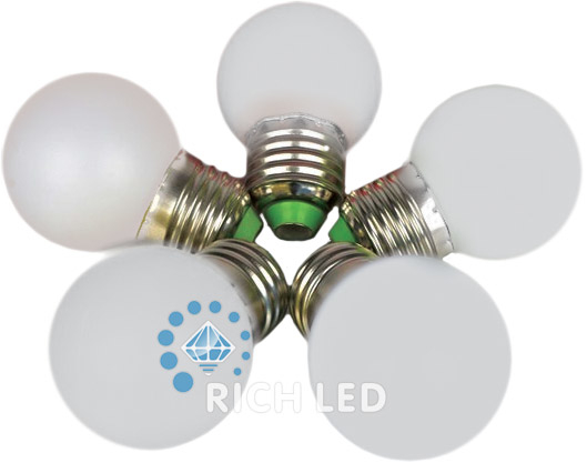 Светодиодная лампа для Белт-лайта Rich LED, 2 Вт, цоколь Е27, d=45мм, белая