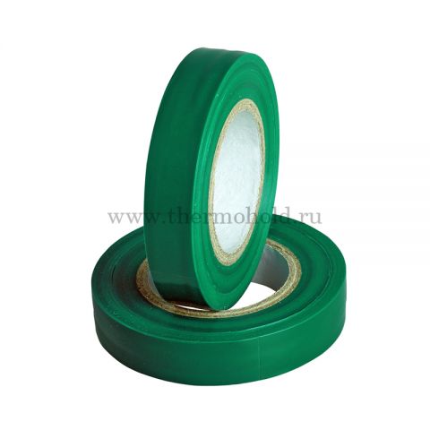 Изолента 15 мм х 20 м, зеленая (упак. 10 роликов) REXANT