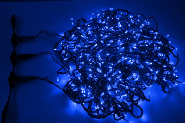 Гирлянда новогодняя "LED ClipLight" 24V, 3 нити по 20 метров, Синий Neon-Night