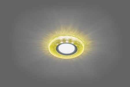 Изображение Светильник точечный "Bright Crystall", CD972 12LED*2835 SMD 4000K, MR16 50W G5.3,  желтый, хром  интернет магазин Иватек ivatec.ru