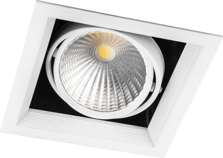 Изображение Светильник карданный светодиодный, AL211, 1x30W, 2700 Lm, 4000К, 35 градусов, белый  интернет магазин Иватек ivatec.ru