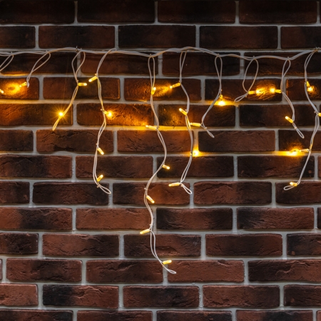 Изображение Гирлянда Айсикл (Бахрома) светодиодная 5х0,7 м, 152 LED, белый провод каучук, теплое белое свечение NEON-NIGHT  интернет магазин Иватек ivatec.ru