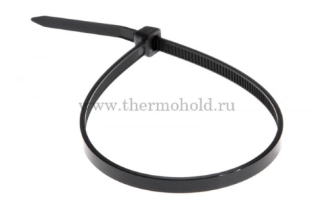 Изображение Хомут-стяжка кабельная нейлоновая REXANT 400 x4,8мм, черная, упаковка 10 пак, 100 шт/пак.  интернет магазин Иватек ivatec.ru