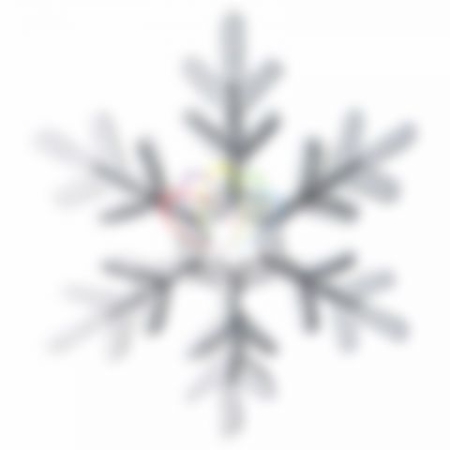 Изображение Елочная фигура "Снежинка сказочная"  40 см, цвет серебряный, упаковка 6 шт  интернет магазин Иватек ivatec.ru