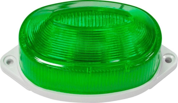 Светильник-вспышка, ST1C (стробы) 3,5W 230V зеленый