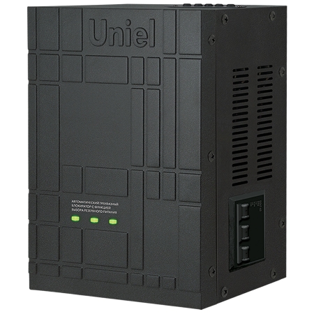 Изображение UBR-55BA-3G36/SLS Автоматический трехфазный блокиратор с функцией АВР Uniel, ток 55А, заземление, мощность 36КВт  интернет магазин Иватек ivatec.ru