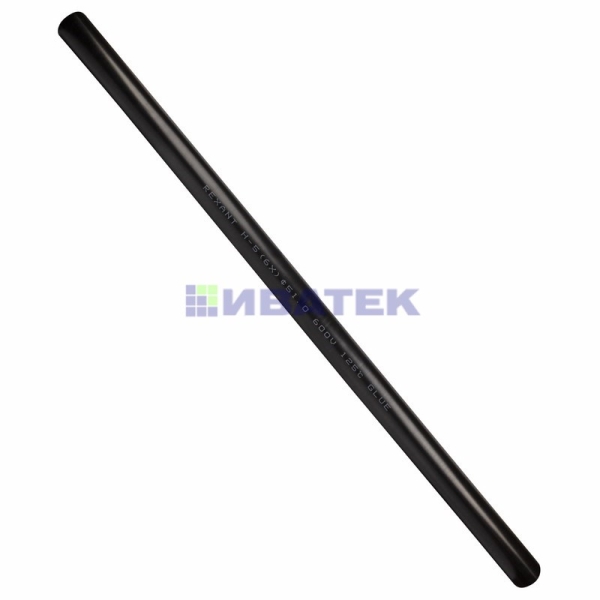 Термоусаживаемая трубка клеевая REXANT 51,0/8,5 мм, (6:1) черная, упак. 2 шт. по 1 м