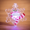 Изображение Фигура светодиодная на присоске "Снежинка со снеговиком", RGB  интернет магазин Иватек ivatec.ru