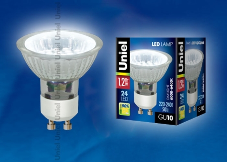 Изображение LED-JCDR-SMD-1,2W/DW/GU10 85 lm Светодиодная лампа. Картонная упаковка.  интернет магазин Иватек ivatec.ru