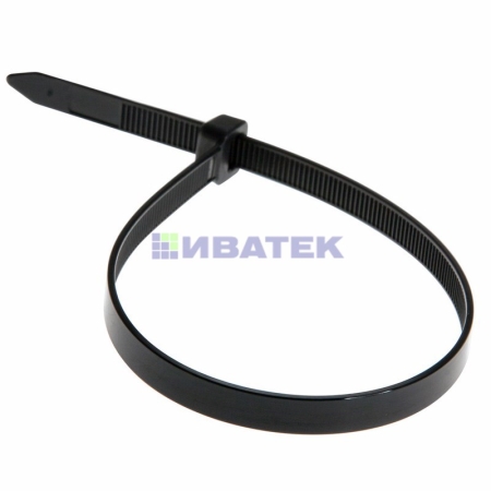 Изображение Хомут-стяжка кабельная нейлоновая REXANT 250 x7,6мм, черная, упаковка 5 пак, 100 шт/пак.  интернет магазин Иватек ivatec.ru