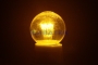 Изображение Лампа для новогодней гирлянды "Белт-лайт" шар LED е27 DIA 45, 6 желтых светодиодов, эффект лампы нак  интернет магазин Иватек ivatec.ru