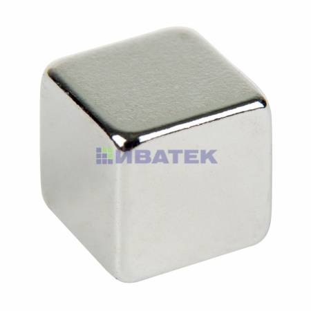 Изображение Неодимовый магнит куб 8х8х8 мм сцепление 3,7 кг (Упаковка 4 шт) Rexant  интернет магазин Иватек ivatec.ru