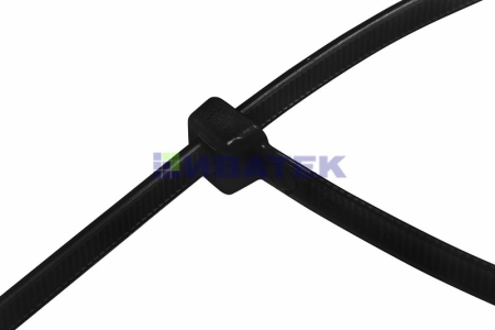 Изображение Хомут-стяжка кабельная нейлоновая REXANT 300 x4,8мм, черная, упаковка 10 пак, 100 шт/пак.  интернет магазин Иватек ivatec.ru