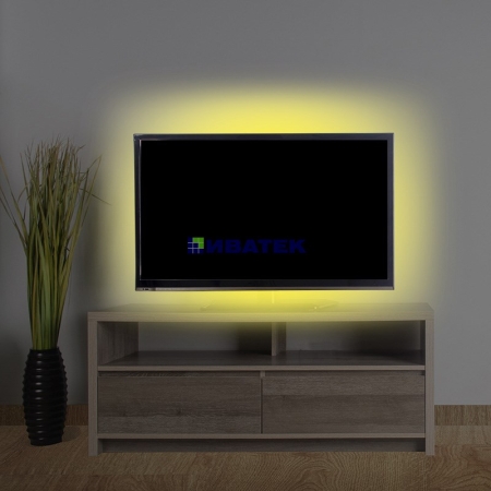 Изображение LED лента с USB коннектором 5 В, 8 мм, IP65, SMD 2835, 60 LED/m, цвет свечения желтый  интернет магазин Иватек ivatec.ru