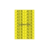 Изображение Наклейка знак электробезопасности «42 В» 15х50 мм REXANT (20шт на листе) уп 100шт  интернет магазин Иватек ivatec.ru
