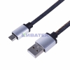 Изображение USB кабель microUSB, шнур в джинсовой оплетке REXANT  интернет магазин Иватек ivatec.ru