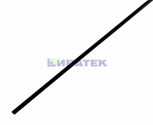 Термоусаживаемая трубка REXANT 2,0/1,0 мм, черная, упаковка 50 шт. по 1 м