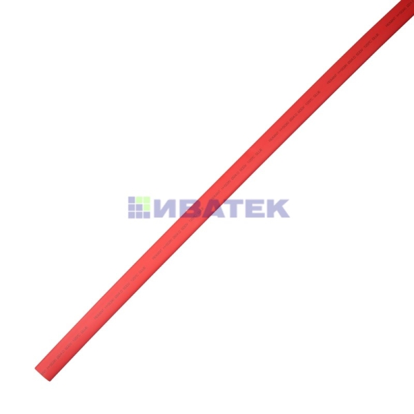Термоусаживаемая трубка клеевая REXANT 24,0/8,0 мм, красная, упаковка 5 шт. по 1 м