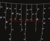 Изображение Гирлянда новогодняя Айсикл (бахрома) светодиодный, 1,8 х 0,5 м, белый провод, 220В, диоды синие  интернет магазин Иватек ivatec.ru