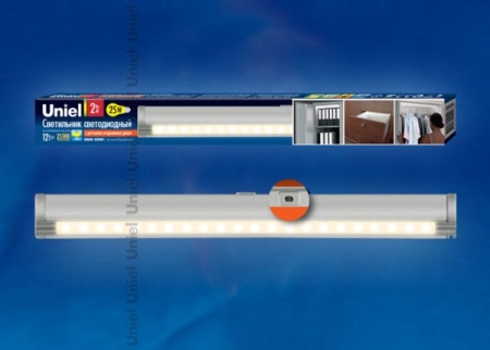 Изображение Светодиодный светильник с датчиком открывания двери. UNIEL ULE-F02-2W/WW/OS IP20 SILVER  интернет магазин Иватек ivatec.ru