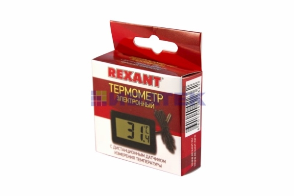 Изображение Термометр электронный REXANT с дистанционным датчиком измерения температуры  интернет магазин Иватек ivatec.ru