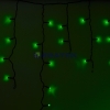 Изображение Гирлянда Айсикл (бахрома) светодиодный, 2,4 х 0,6 м, черный провод, 230 В, диоды зелёные, 88 LED NEO  интернет магазин Иватек ivatec.ru