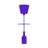 Изображение Патрон E27 силиконовый со шнуром 1 м фиолетовый REXANT  интернет магазин Иватек ivatec.ru