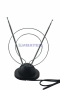 Изображение ТB антенна комнатная телескопическая на подставке «Усы + кольцо», RX-100  REXANT  интернет магазин Иватек ivatec.ru