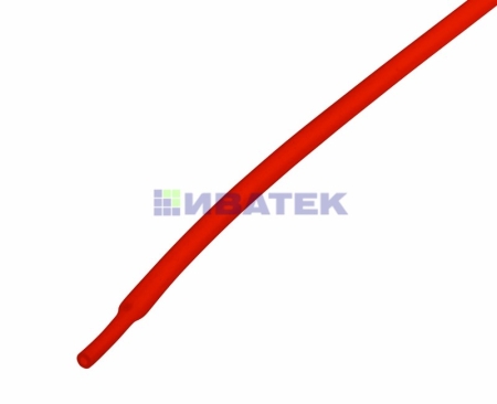 Изображение Термоусаживаемая трубка REXANT 2,0/1,0 мм, красная, упаковка 50 шт. по 1 м  интернет магазин Иватек ivatec.ru