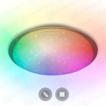 Изображение Управляемый светодиодный светильник SATURN 60W RGB R-470-SHINY/WHITE-220-IP44 /2019  интернет магазин Иватек ivatec.ru