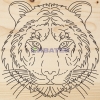 Изображение Доска для выжигания REXANT, «Тигр», 150х150 мм, 1 шт., пакет  интернет магазин Иватек ivatec.ru