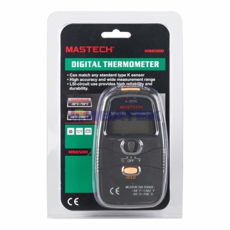 Изображение Цифровой термометр MS6500 MASTECH  интернет магазин Иватек ivatec.ru