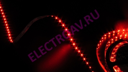 Изображение FLEX-SS5300A-R-10M Гибкая LED полоса , цвет красный, 60 SMDсветодиодов 35*28,  10 м., 12V, 4W  интернет магазин Иватек ivatec.ru