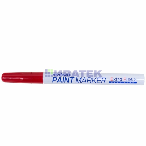 Маркер-краска MunHwa «Extra Fine Paint Marker» 1 мм, красная, нитрооснова уп 12шт