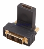 Изображение Переходник штекер DVI-D - гнездо HDMI, поворотный  REXANT  уп 10шт  интернет магазин Иватек ivatec.ru