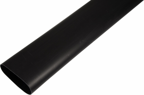 Термоусаживаемая трубка клеевая REXANT 89,0/17,0 мм, (6:1) черная, упаковка 1 м
