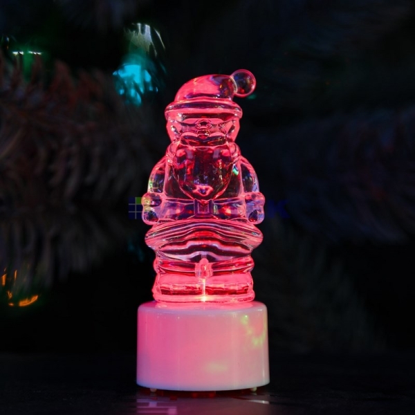 Фигура светодиодная на подставке "Санта Клаус", RGB