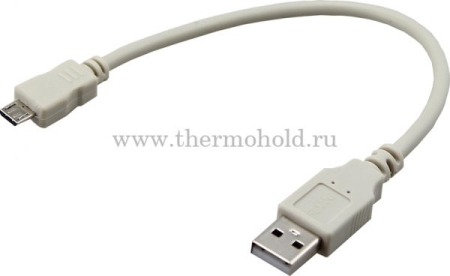 Изображение Кабель USB (шт. micro USB - шт. USB A) 0.2 метра, серый REXANT  интернет магазин Иватек ivatec.ru