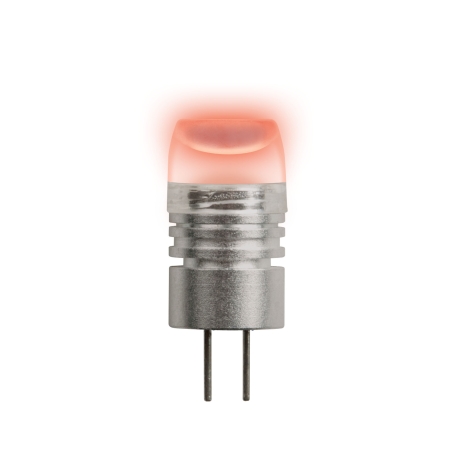 Изображение LED-JC-12/0,8W/RED/G4 Лампа светодиодная. Упаковка блистер  интернет магазин Иватек ivatec.ru