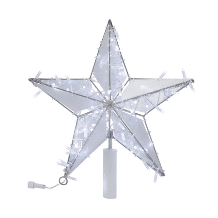 Изображение Светодиодная фигура Звезда 100 см, 200 светодиодов, с трубой и подвесом, цвет свечения белый NEON-NIGHT  интернет магазин Иватек ivatec.ru