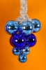 Изображение Елочное украшение Гроздь из шаров 500мм (8шт*150мм,4шт*100мм)цвет Синий  интернет магазин Иватек ivatec.ru