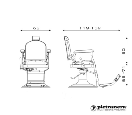Изображение Мужское кресло 5'60 Pietranera, арт. 560  интернет магазин Иватек ivatec.ru