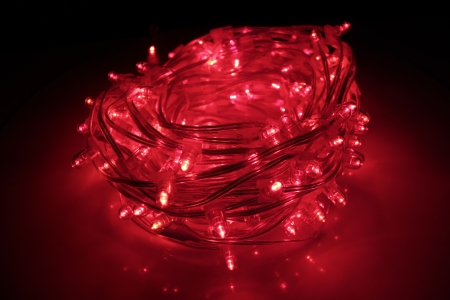 Изображение Светодиод. клип-лайт c 6 Flash LED. Длина 100М без трансформатора.Красный LED-LP-15-100M-12V-R-F(R) (FS-00-00000822)  интернет магазин Иватек ivatec.ru