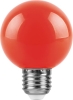 Изображение Лампа светодиодная декоративная (для гирлянд), LB-371 (3W) 230V E27 красный для белт лайта G60  интернет магазин Иватек ivatec.ru