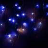 Изображение Гирлянда Айсикл (бахрома) светодиодный, 4,0 х 0,6 м, с эффектом мерцания, черный провод "КАУЧУК", 23  интернет магазин Иватек ivatec.ru