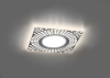 Изображение Светильник точечный "Bright Crystall", CD952 15LED*2835 SMD 4000K, MR16 50W G5.3, "квадрат", белый матовый, хром  интернет магазин Иватек ivatec.ru