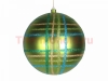 Изображение Елочная фигура "Шар в клетку" 25 см, цвет зеленый мульти  интернет магазин Иватек ivatec.ru