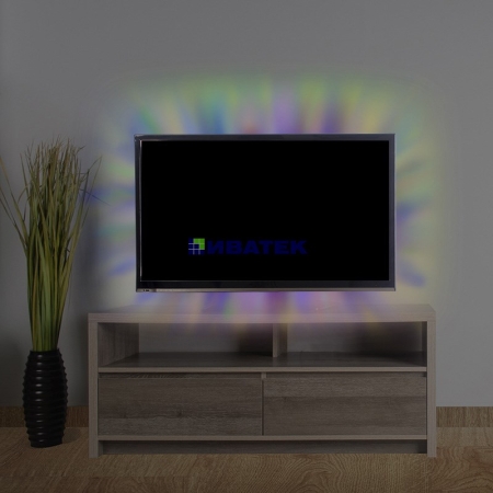 Изображение LED лента с USB коннектором 5 В, 10 мм, IP65, SMD 5050, 60 LED/m, цвет свечения RGB  интернет магазин Иватек ivatec.ru