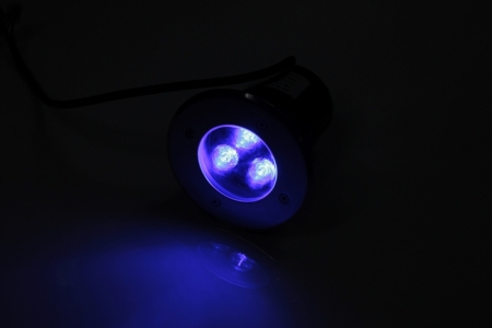 Изображение G-MD106-B грунтовой LED-светильник синий D120,  3W, 12V, 75Lm, (40шт/кор)  интернет магазин Иватек ivatec.ru